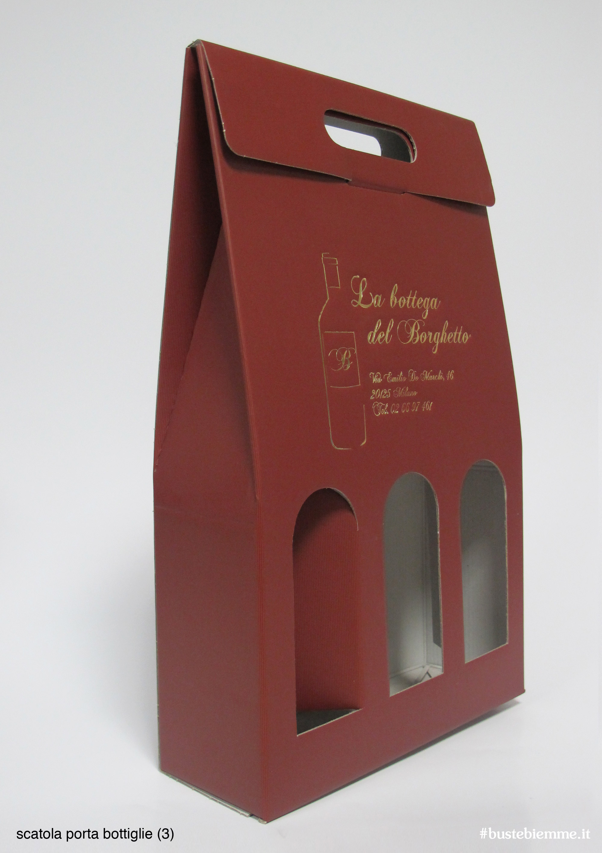 scatola porta bottiglie microonda accoppiata con finestre e maniglia
